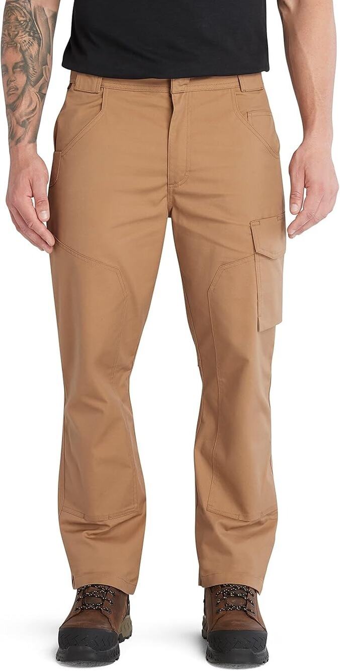 Timberland Pro Mens 38x32 Wheat Morphix Athletic Fit Duck Carpenter Pants U1-16